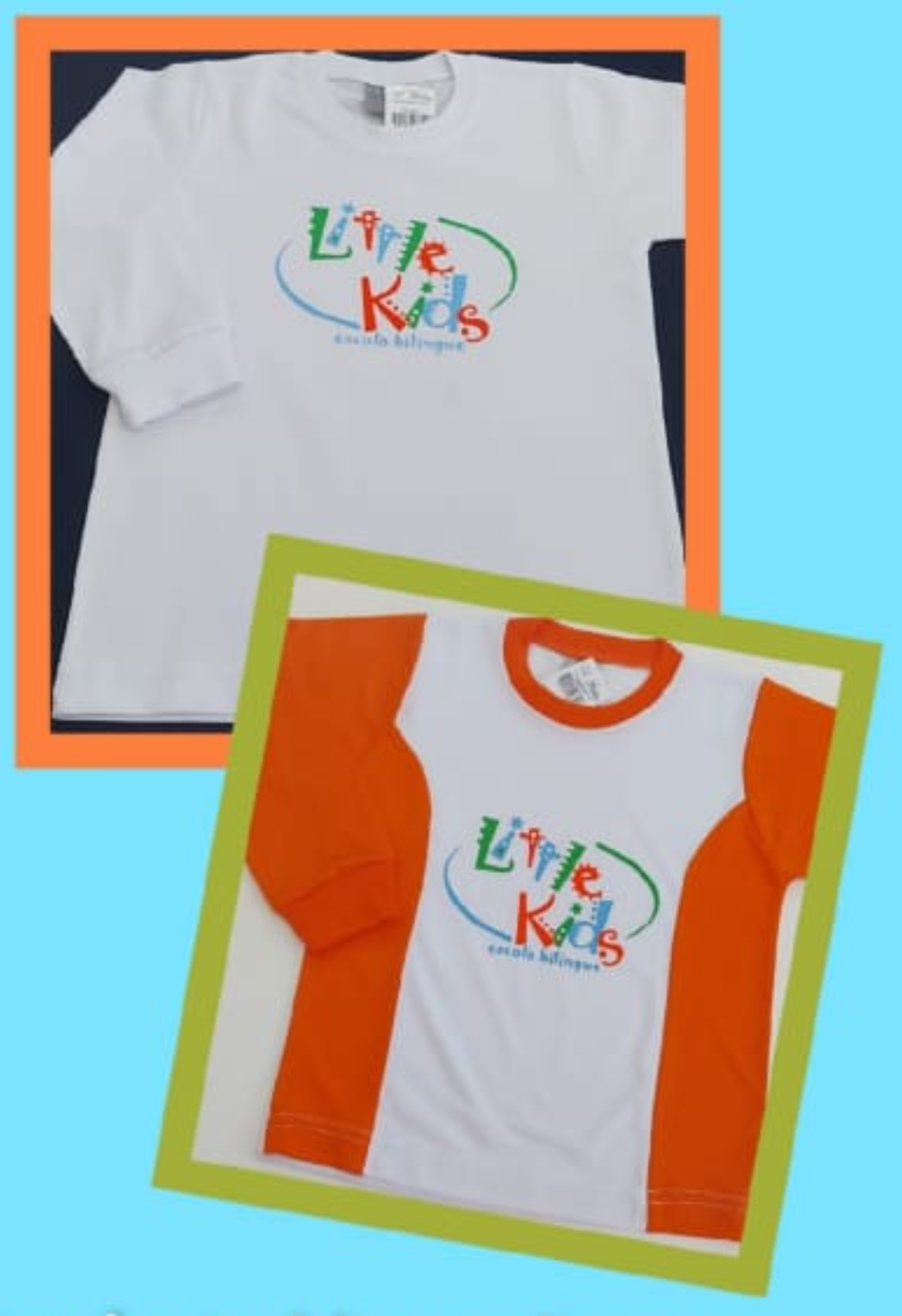 Camiseta Manga Longa PV c/Laranja
